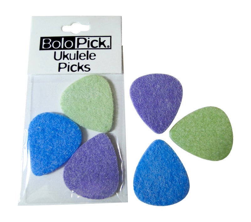 BoloPick Felt Picks for Ukulele 6 Pack (An Original Recipe) - Image 1